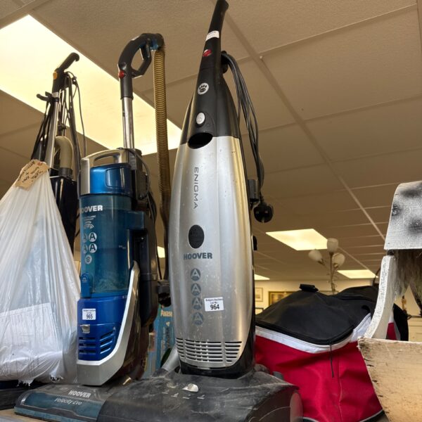 Vintage Hoover Enigma upright vacuum cleaner in good condition.
