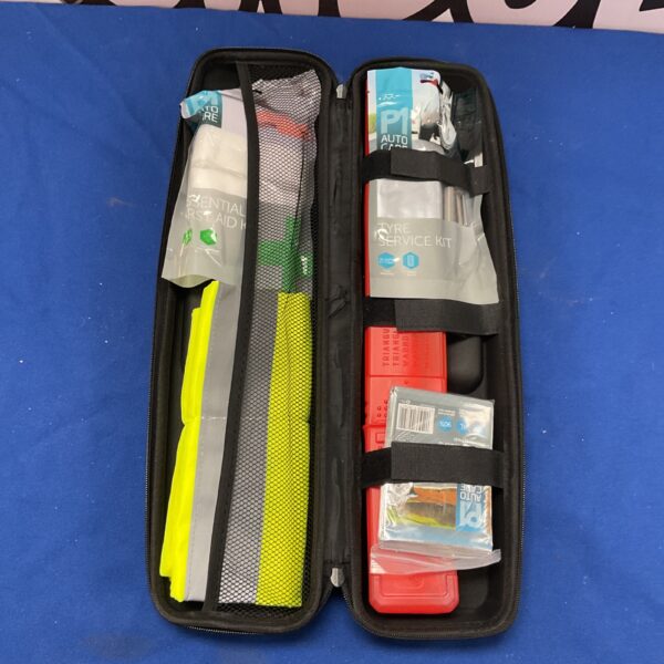 Hitachi branded motorists emergency breakdown kit