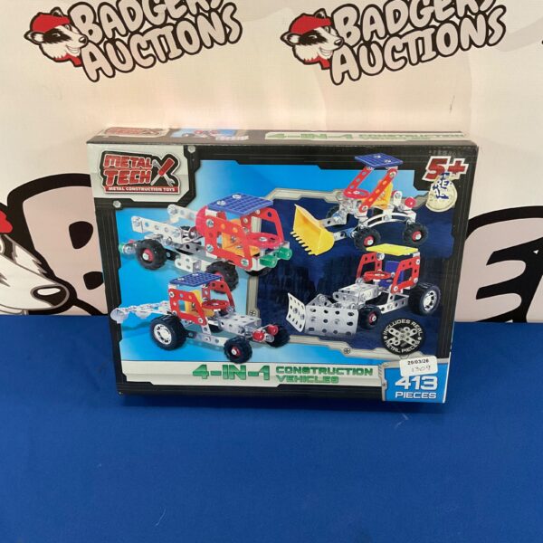 Metal Tech metal construction toys 4 in 1 vehicles