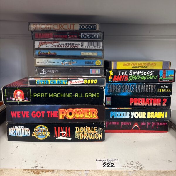 Selection of amstrad cpc 464 games - all games present in boxes