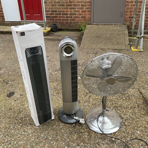John lewis 36” tower fan & 2 others
