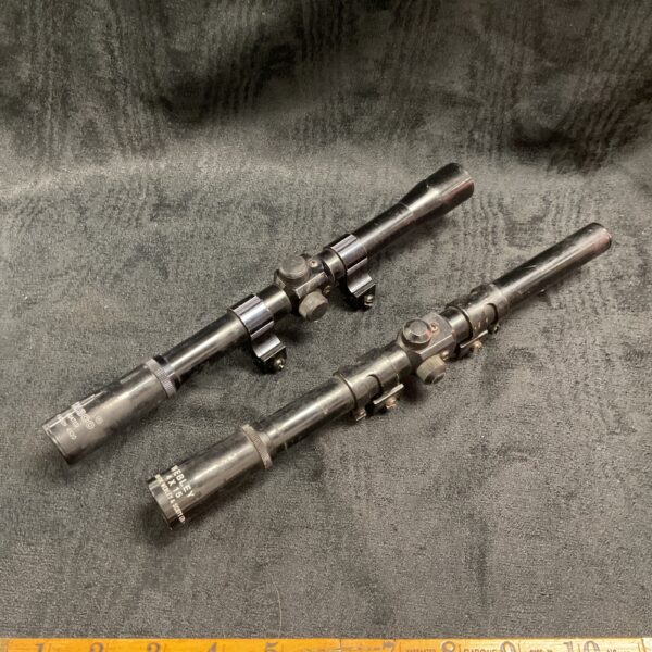 Two vintagevrifle scope sight tasko and webley