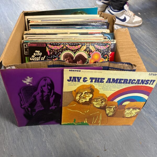 Vintage Jay and the Americans vinyl records in a lot.