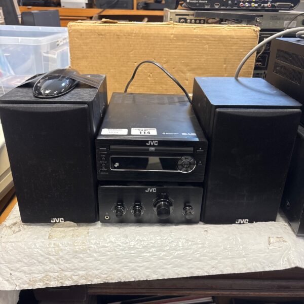 JVC UX-D750 Hi-Fi system, vintage stereo with wireless connectivity.