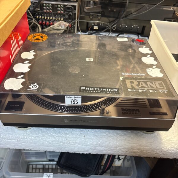 Vintage KAM DDX680 direct drive turntable for vinyl records.