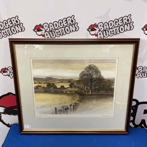 Signed Kathleen Caddick limited edition print of The Ridgeway landscape.
