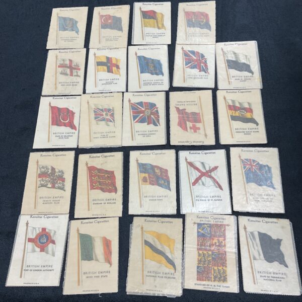 Kensitas Cigarettes silk flags depicting British Empire nations.