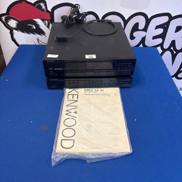 Vintage Kenwood DP-710 compact disc player in black.