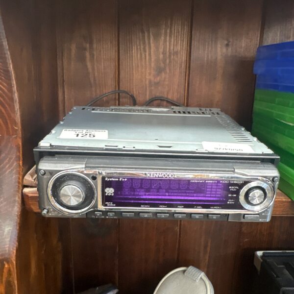 Kenwood KDC-W6031 car stereo CD receiver front view.