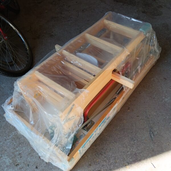 Sealed Keylite loft ladder kit ready for installation.