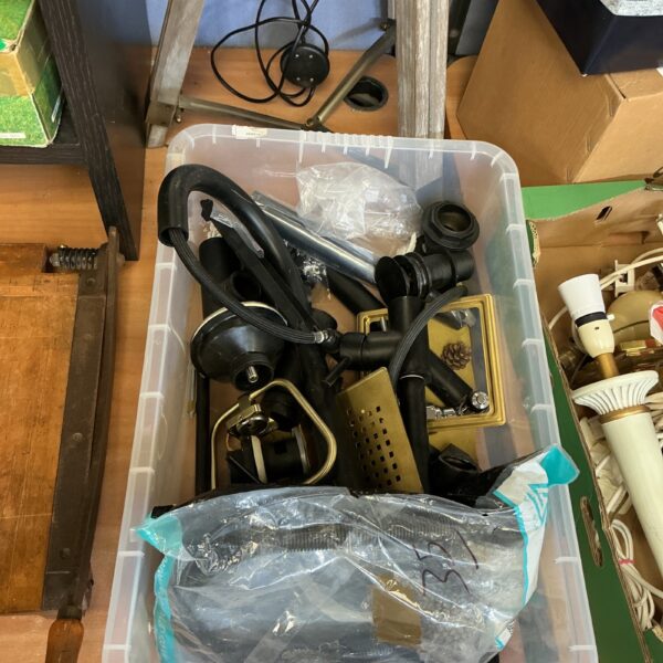 Mixed lot of kitchen taps and plumbing fittings for sale.