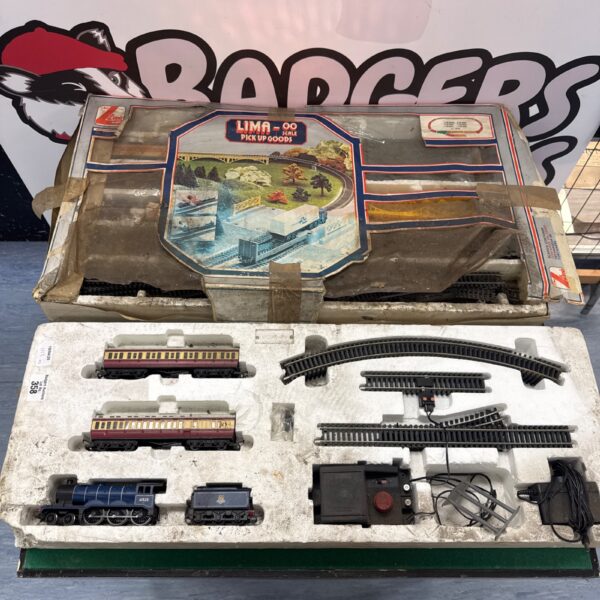 Vintage Lima OO gauge train set with original packaging.