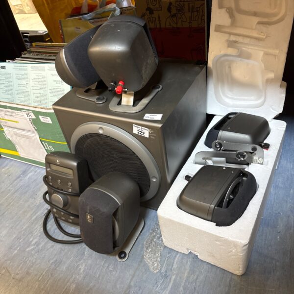 Logitech IHX subwoofer speaker system for computer audio.