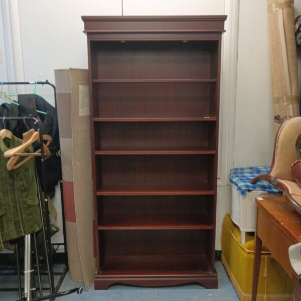 Antique Mackintosh mahogany bookcase with six tiers.