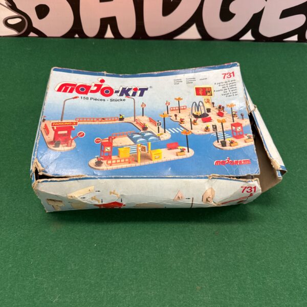 Vintage Majorette Majo-Kit 731 box, collectible construction toy.