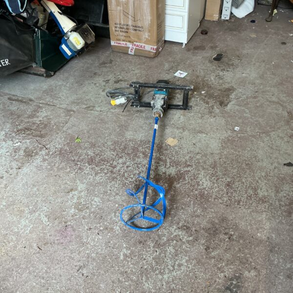 Used Makita 110v plaster mixer for construction and DIY projects.