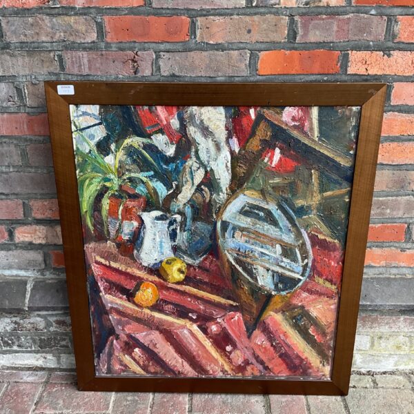 Vibrant Mark Ford still life oil painting with bold brushstrokes.