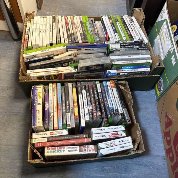 Mixed lot of video games for Xbox, PlayStation, and Nintendo.