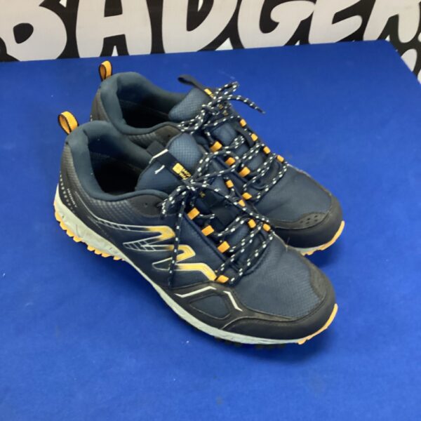 Dark blue size 12 Mountain Warehouse hiking trainers for outdoor use.