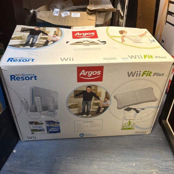 Nintendo Wii Sports and Fitness Bundle packaging detail.