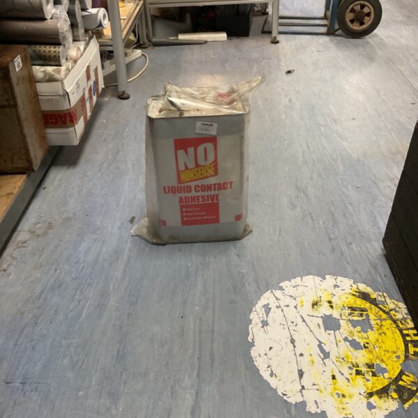 Tin of No Nonsense liquid contact adhesive for DIY projects.