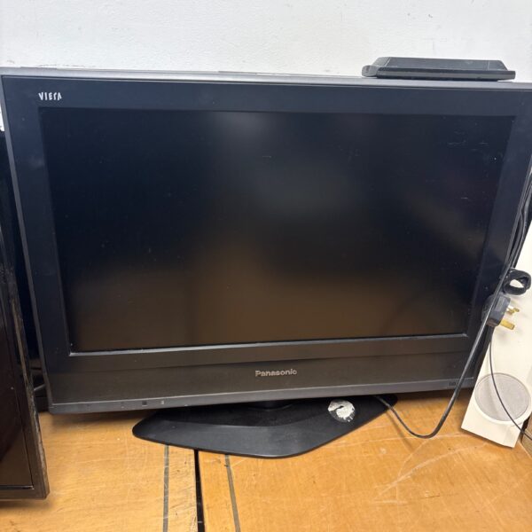 Black Panasonic Viera LCD television for collectors and retro enthusiasts.