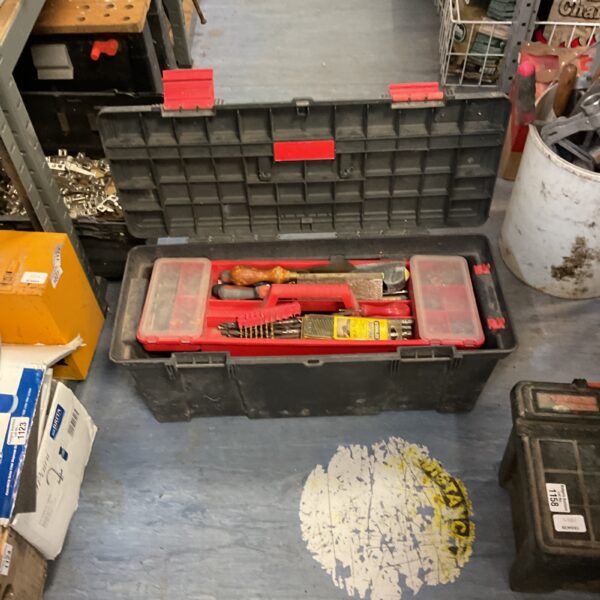 Open Parat tool box filled with various hand tools.