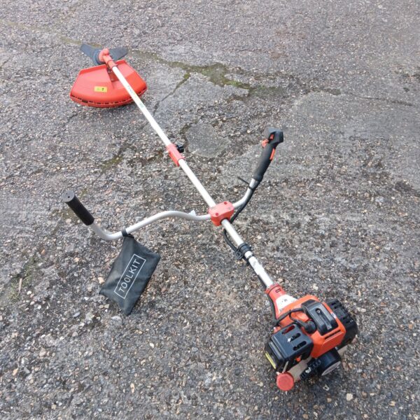 Parker petrol garden strimmer for maintaining lawns and gardens.