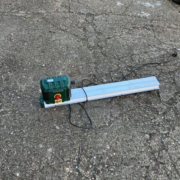 Parkside electric lathe for wood turning and DIY projects.