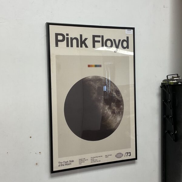 Iconic Pink Floyd Dark Side of the Moon poster print for music fans.