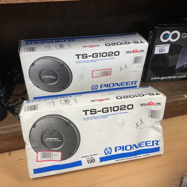 Vintage Pioneer TA-G1020 4 inch car speakers for classic car audio.
