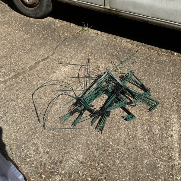 Quantity of pre-owned plant trainer frames for garden use.