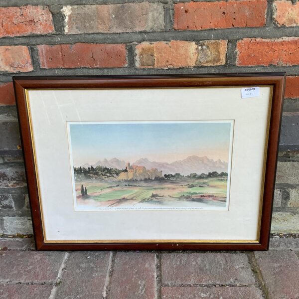 Limited edition Prince of Wales South France landscape print.