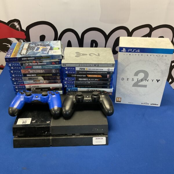 PS4 Destiny 2 Limited Edition console with nineteen games included.
