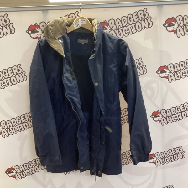 Men's size 2XL puffa jacket, front view.