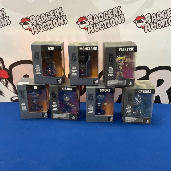 Rainbow Six Siege vinyl figure lot, Ubisoft collectibles for fans.