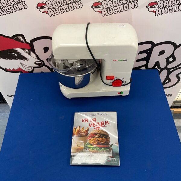 Vintage Ready Steady Cook mixer with Slimming World Vegan recipe book.