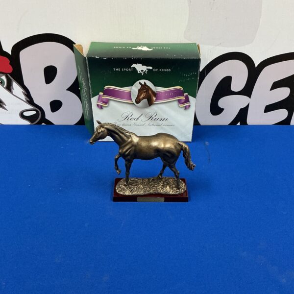 Detailed Red Rum figure from the Sport of Kings collection, a vintage horse racing collectible.