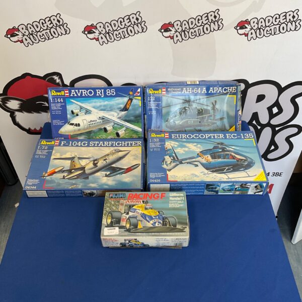 Revell and Fujimi model kit lot for collectors and builders.