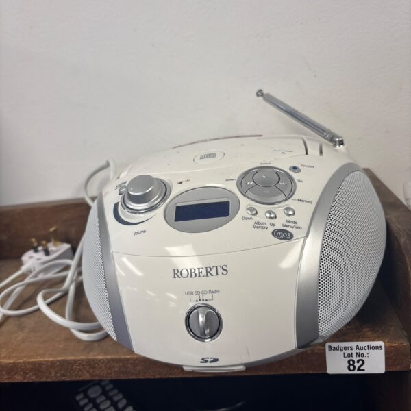 Roberts ZoomBox 3 portable DAB radio in grey
