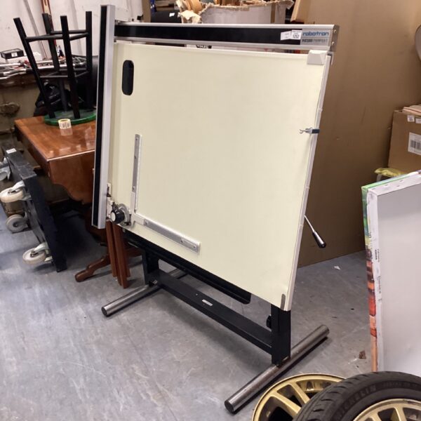 Vintage Robotron Reiss Perfekt drafting table for architectural drawings.
