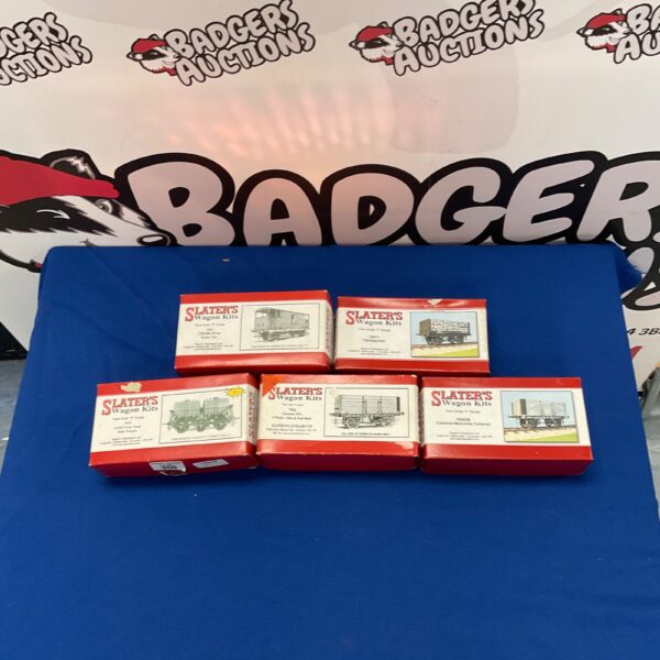 Lot of five unbuilt O Gauge Slater’s Wagon Kits.