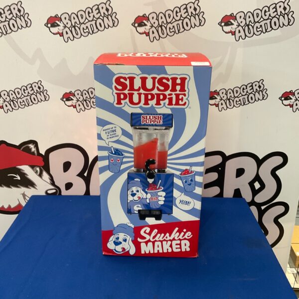 Vintage Slush Puppie slushie maker in its original box.