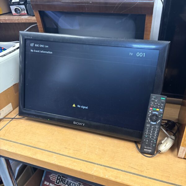 Used Sony Bravia KDL-22EX553 television with remote control.