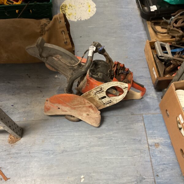 Used Stihl TS420 cut off saw for concrete and asphalt cutting.