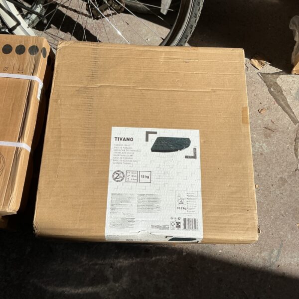 Lot of six Tivano patio bases for garden use.