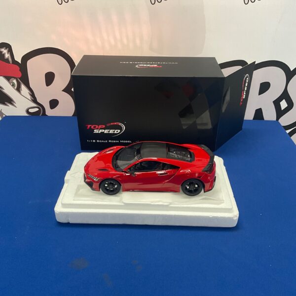 Red TopSpeed Acura NSX Type S 2022 scale model car