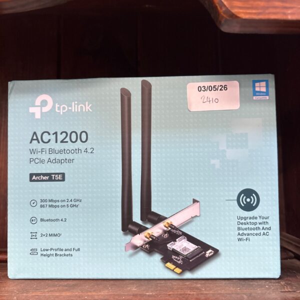 TP-Link AC1200 adapter in original packaging.