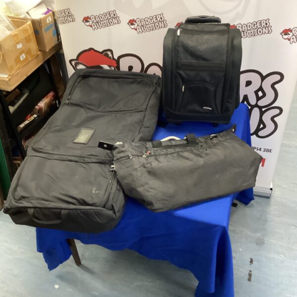 Three pieces of soft travel luggage from Travelon and Dakine.