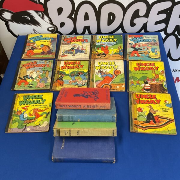 Vintage lot of ten Uncle Wiggily books and four hardback classics.